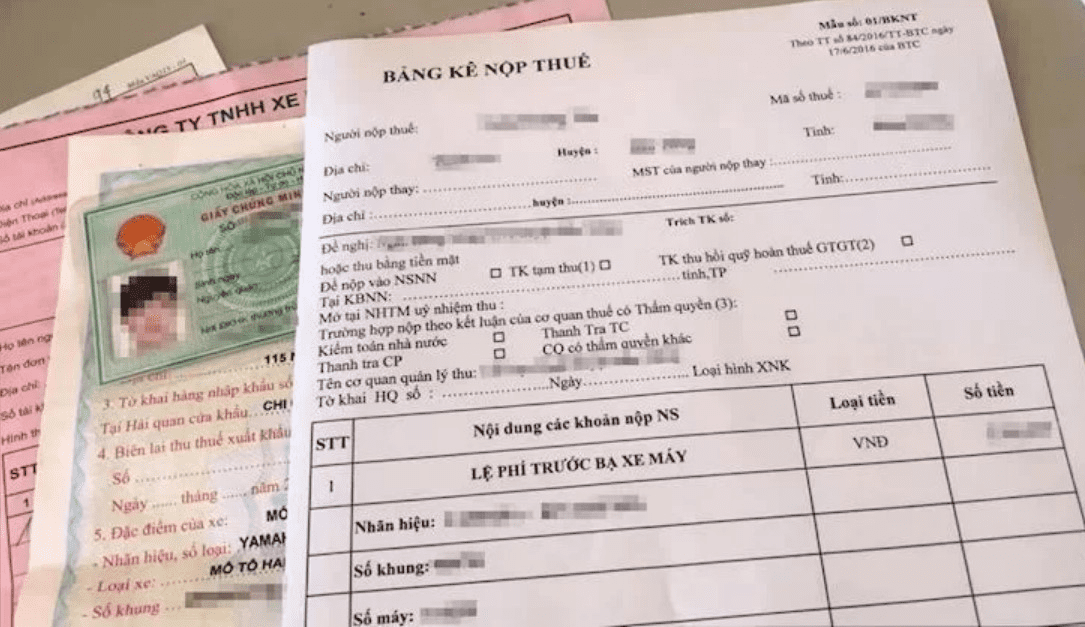 Thuế trước bạ xe máy: Cách tính và hướng dẫn khai nộp 7 Mẫu hồ sơ khai nộp lệ phí trước bạ xe máy