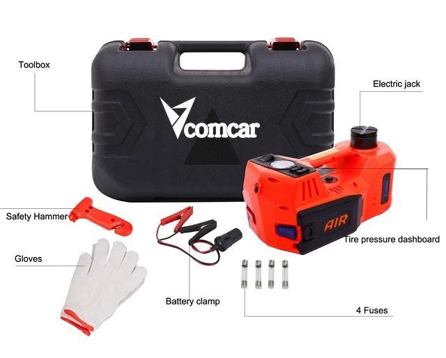 Bộ máy bơm lốp ô tô kèm kích gầm, xiết ốc