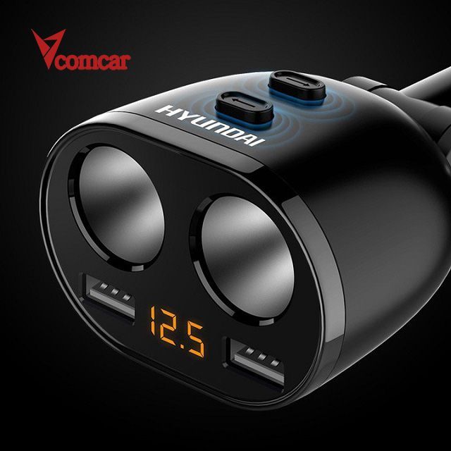 Top 10 tẩu sạc ô tô loại nào tốt, sạc điện thoại an toàn cho xe 14 Tẩu sạc Hyundai HY - 16