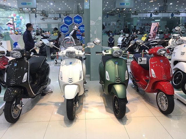 Các mẫu xe máy Vespa được nhiều người yêu thích
