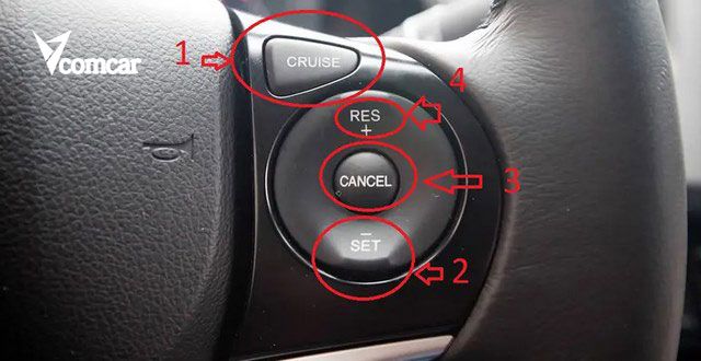 Tổng quan kiến thức về Cruise Control và Adaptive Cruise Control 5 Ảnh 4: Thao tác trên bảng điều khiển