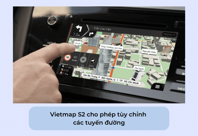 Tải Miễn Phí Vietmap S2 Phần Mềm Dẫn Đường 5 Tùy chỉnh tuyến đường trên vietmap s2