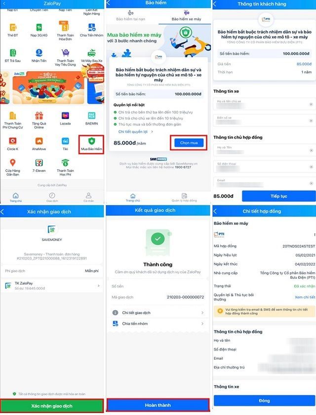 Các cách mua bảo hiểm xe máy online đơn giản, an toàn 5 Mua bảo hiểm cho xe máy thông qua Zalo Pay cũng là cách mà nhiều người lựa chọn